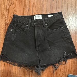 Frame Denim Women's Black Denim Shorts Size 27